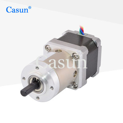 Dobra cena NEMA 14 Double Shaft Stepper Motor With Gearbox 19/1 35*35*28mm W Internecie
