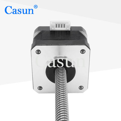 Dobra cena Tr8*8 280mN.M NEMA 17 Stepper Motor z ołowianym śrubą 0.2kg Ball Screw Stepper Motor W Internecie
