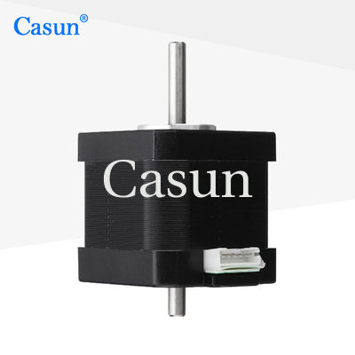 Dobra cena Dwójkątny wał Nema 17 stopniowy silnik dwubiegunowy 1,8 stopnia 45Ncm 63.7oz.in 1.68A 4 przewody do 3D DIY CNC W Internecie